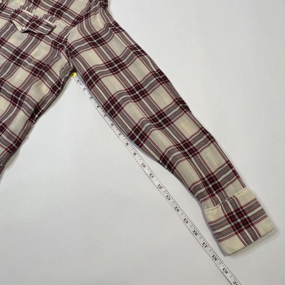 G-Star RAW Shirt Boyfriend Fit Tacoma Check Plaid Snap Button Womens Size Medium - Picture 13 of 13